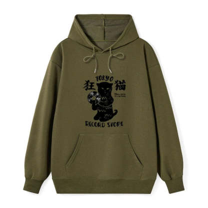 Tokyo-Tiger Tokyo Record Store Cat CD Classic Hoodie