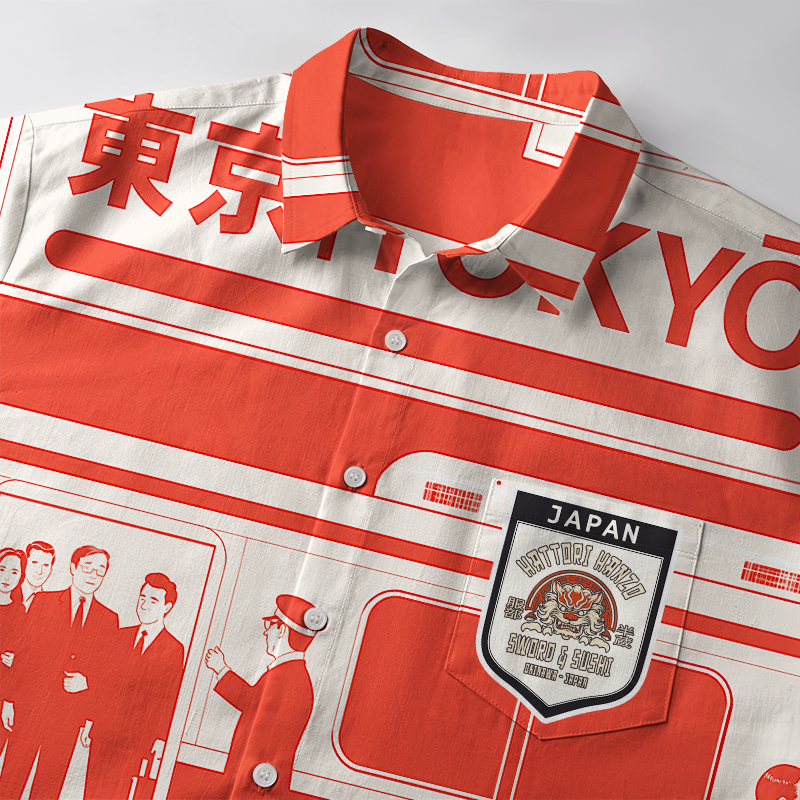 Tokyo-Tiger Tokyo Subway Chronicles Button-up Shirt