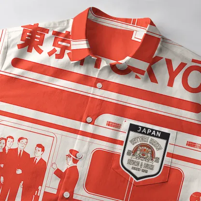 Tokyo-Tiger Tokyo Subway Chronicles Button-up Shirt