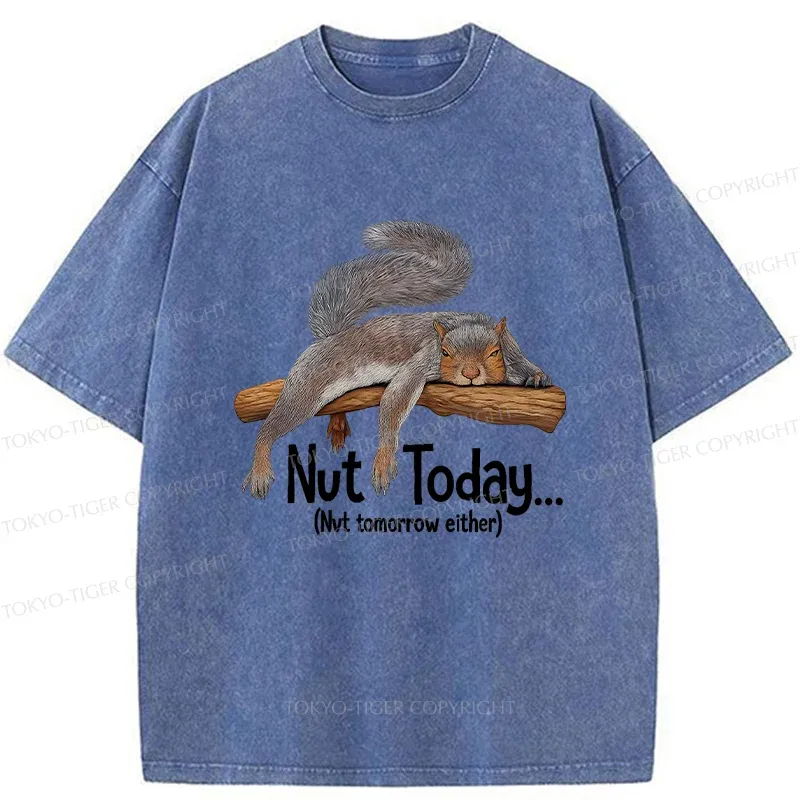 Tokyo-Tiger Lazy Squirrel Washed T-Shirt