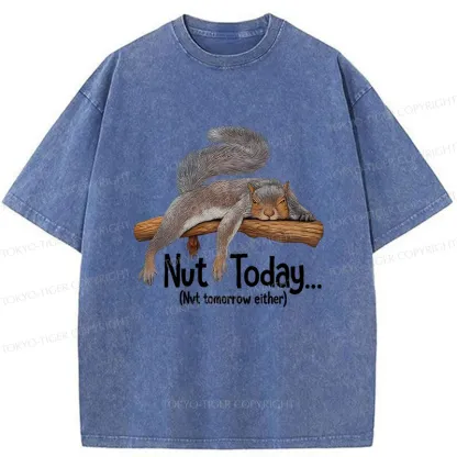 Tokyo-Tiger Lazy Squirrel Washed T-Shirt