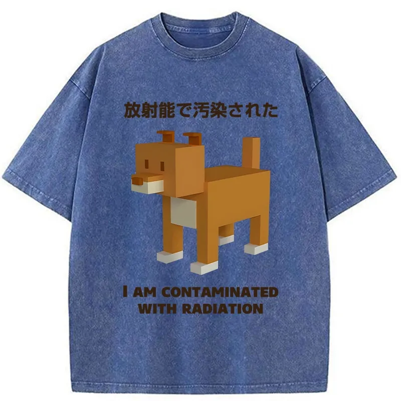 Tokyo-Tiger Dog Contaminated By Radiation Washed T-Shirt