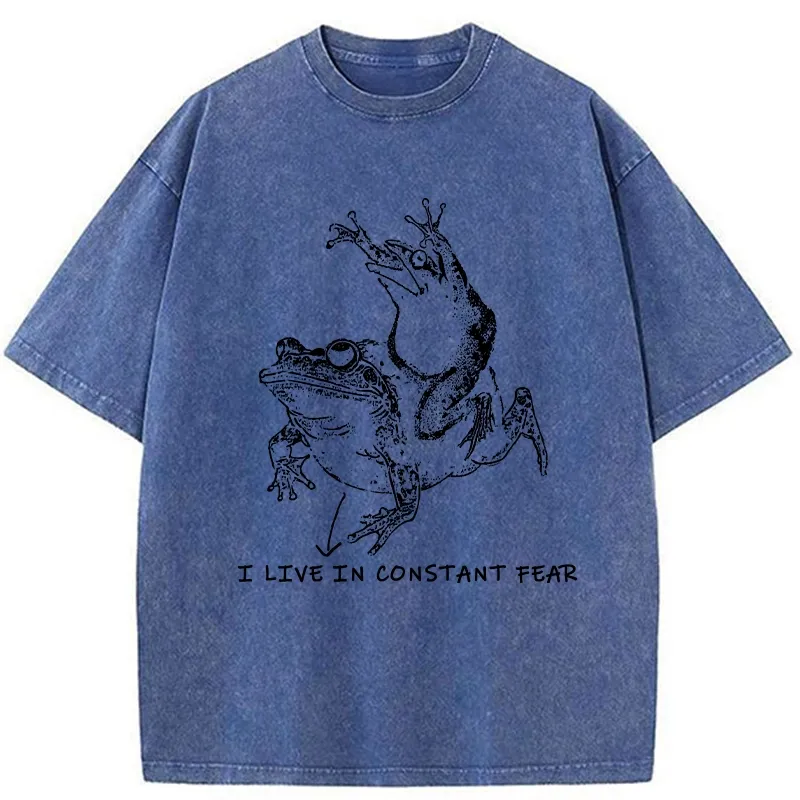 Tokyo-Tiger I Live In Constant Fear Washed T-Shirt