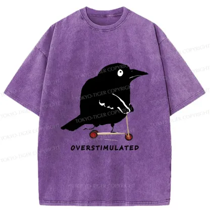 Tokyo-Tiger Bird Are Overstimulated Washed T-Shirt