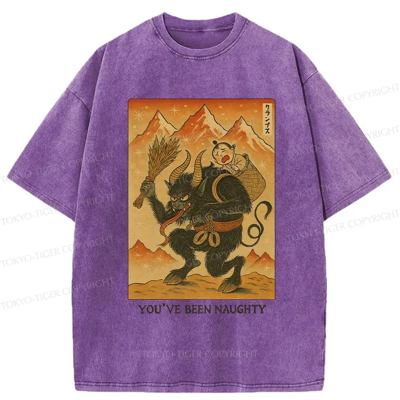 Tokyo-Tiger Krampus Japanese Washed T-Shirt