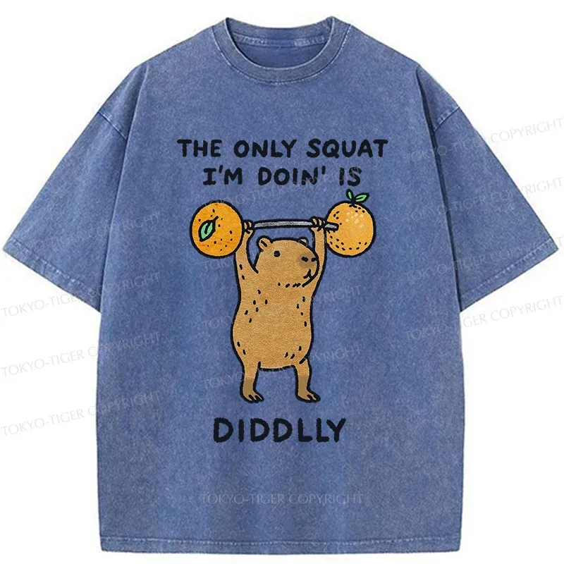 Tokyo-Tiger Diddly Capybara Washed T-Shirt Sale