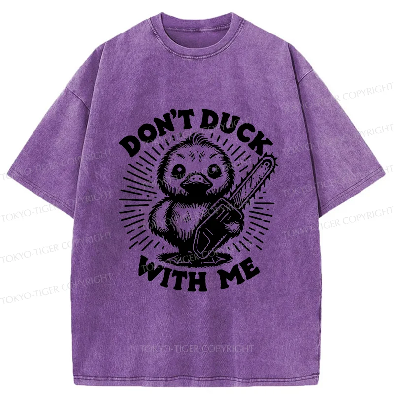 Tokyo-Tiger Scary Duck Washed T-Shirt
