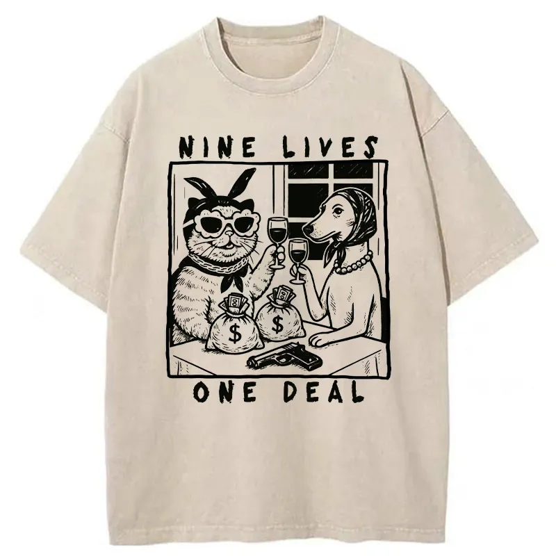 Tokyo-Tiger Partners In Paw-crime Washed T-Shirt