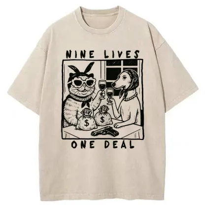 Tokyo-Tiger Partners In Paw-crime Washed T-Shirt