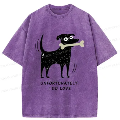 Tokyo-Tiger Cute Puppy Funny Washed T-Shirt
