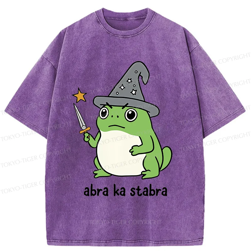 Tokyo-Tiger Frog Magician Washed T-Shirt