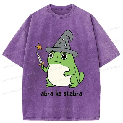 Tokyo-Tiger Frog Magician Washed T-Shirt