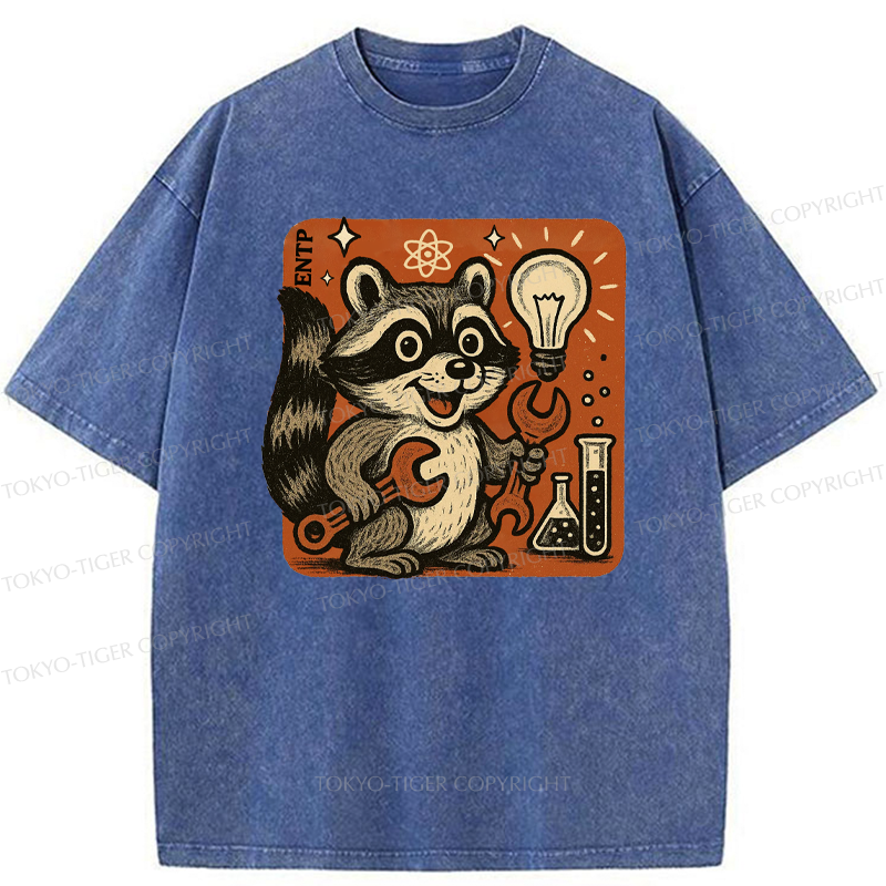 Tokyo-Tiger ENTP Raccoon Washed T-Shirt