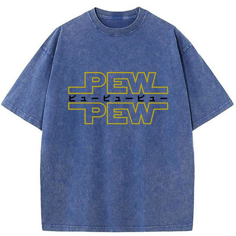 Tokyo-Tiger Pew Pew Japanese Washed T-Shirt