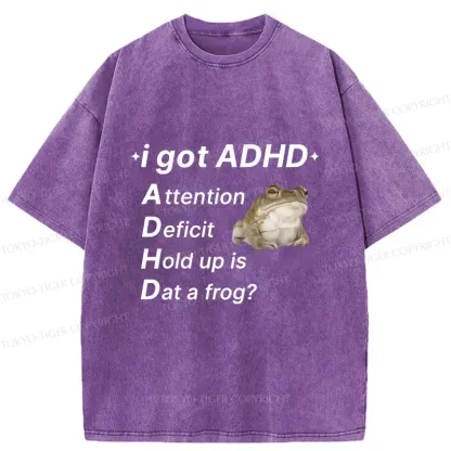 Tokyo-Tiger ADHD Frog Washed T-Shirt