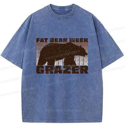 Tokyo-Tiger Grazer Animal Funny Washed T-Shirt
