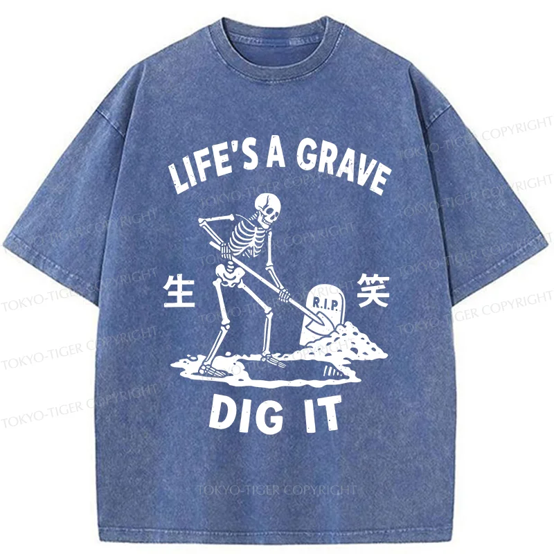 Tokyo-Tiger Digging Graves Washed T-Shirt