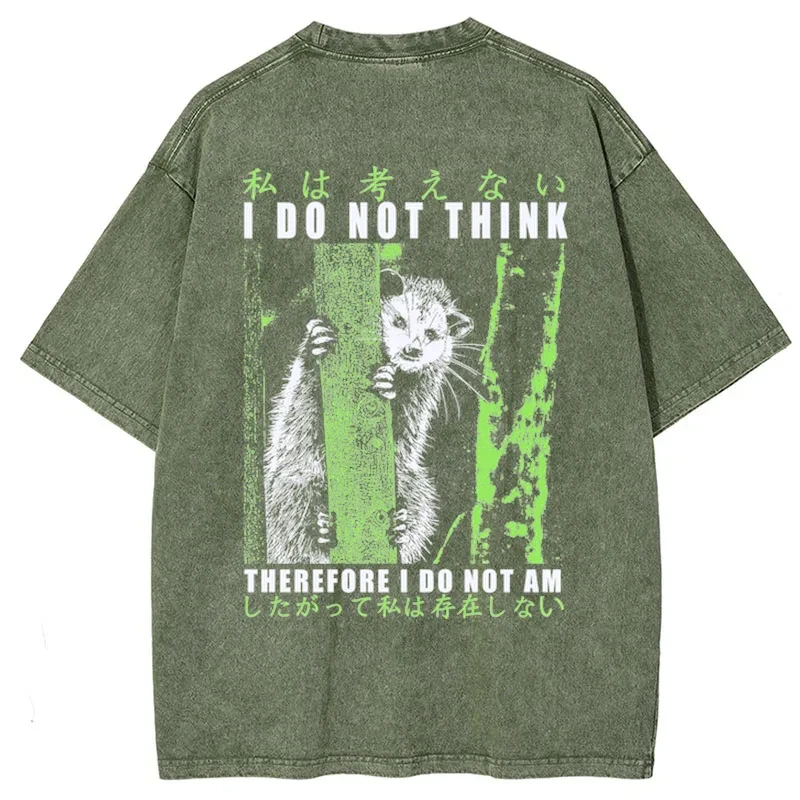 Tokyo-Tiger Stupid Possum Japan Back Washed T-Shirt