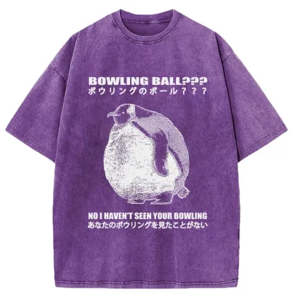 Tokyo-Tiger Where's My Bowling Ball Washed T-Shirt