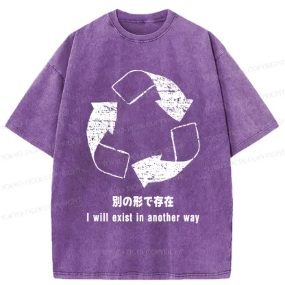 Tokyo-Tiger Continuous Loop Washed T-Shirt