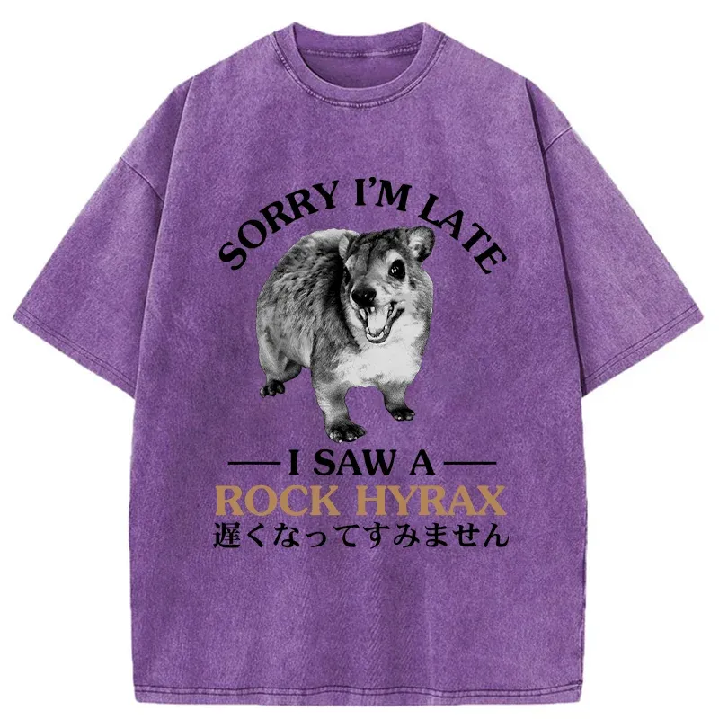 Tokyo-Tiger Rock Hyrax Japanese Washed T-Shirt