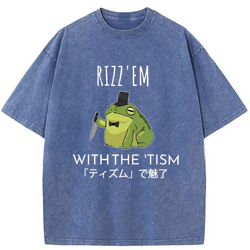 Tokyo-Tiger Gentleman Frog Killer Washed T-Shirt
