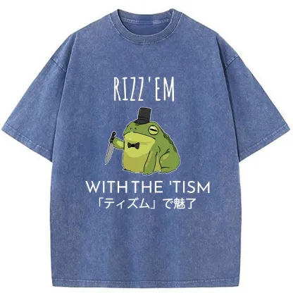 Tokyo-Tiger Gentleman Frog Killer Washed T-Shirt