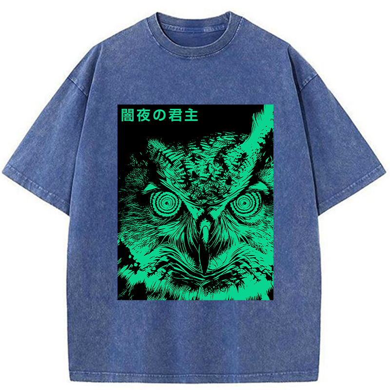 Tokyo-Tiger Lord Of The Dark Night Washed T-Shirt