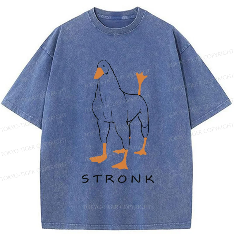 Tokyo-Tiger Strong Goose Washed T-Shirt