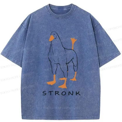 Tokyo-Tiger Strong Goose Washed T-Shirt