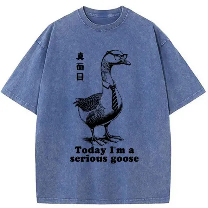 Tokyo-Tiger Serious Goose Washed T-Shirt