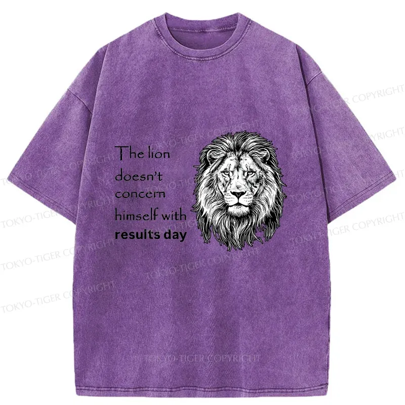 Tokyo-Tiger Fearless Lion Washed T-Shirt
