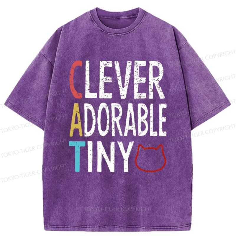 Tokyo-Tiger Qualities Of The Cat Washed T-Shirt