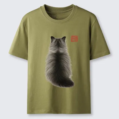 Tokyo-Tiger Cat's Back Ink Painting Classic T-Shirt