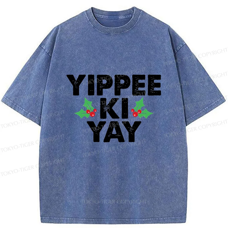 Tokyo-Tiger Christmas Mantra Washed T-Shirt