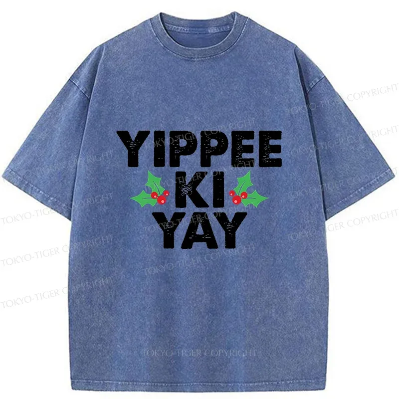 Tokyo-Tiger Christmas Mantra Washed T-Shirt