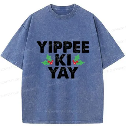 Tokyo-Tiger Christmas Mantra Washed T-Shirt