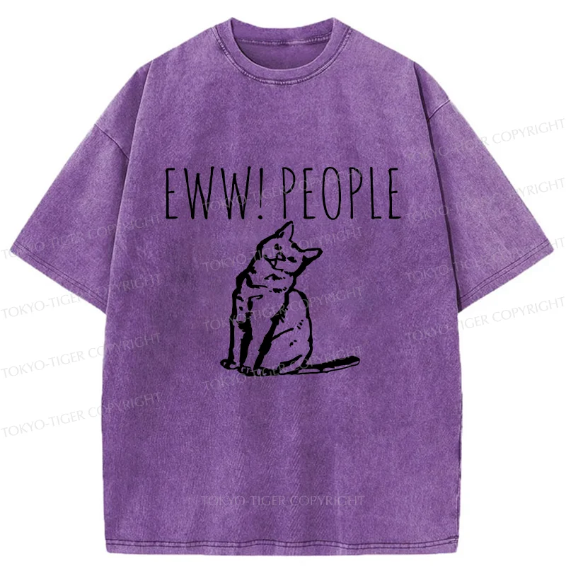 Tokyo-Tiger Cats That Dislike Humans Washed T-Shirt