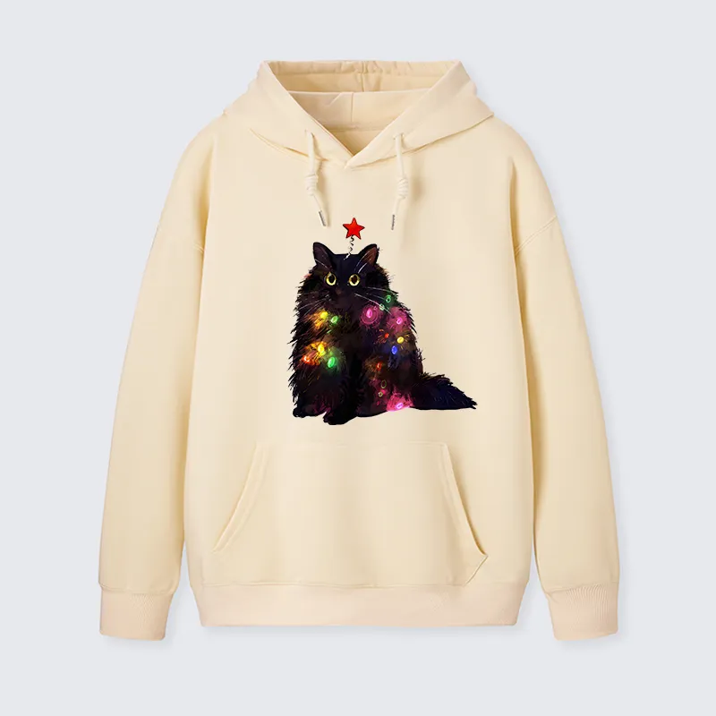 Tokyo-Tiger Christmas Lights Cat Classic Hoodie