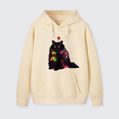 Tokyo-Tiger Christmas Lights Cat Classic Hoodie