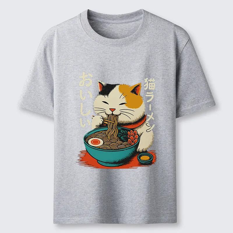 Tokyo-Tiger Cute Eat Eating Japanese Ramen Classic T-Shirt