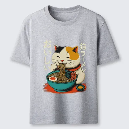 Tokyo-Tiger Cute Eat Eating Japanese Ramen Classic T-Shirt