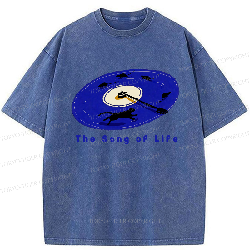 Tokyo-Tiger The Song Of Life Washed T-Shirt