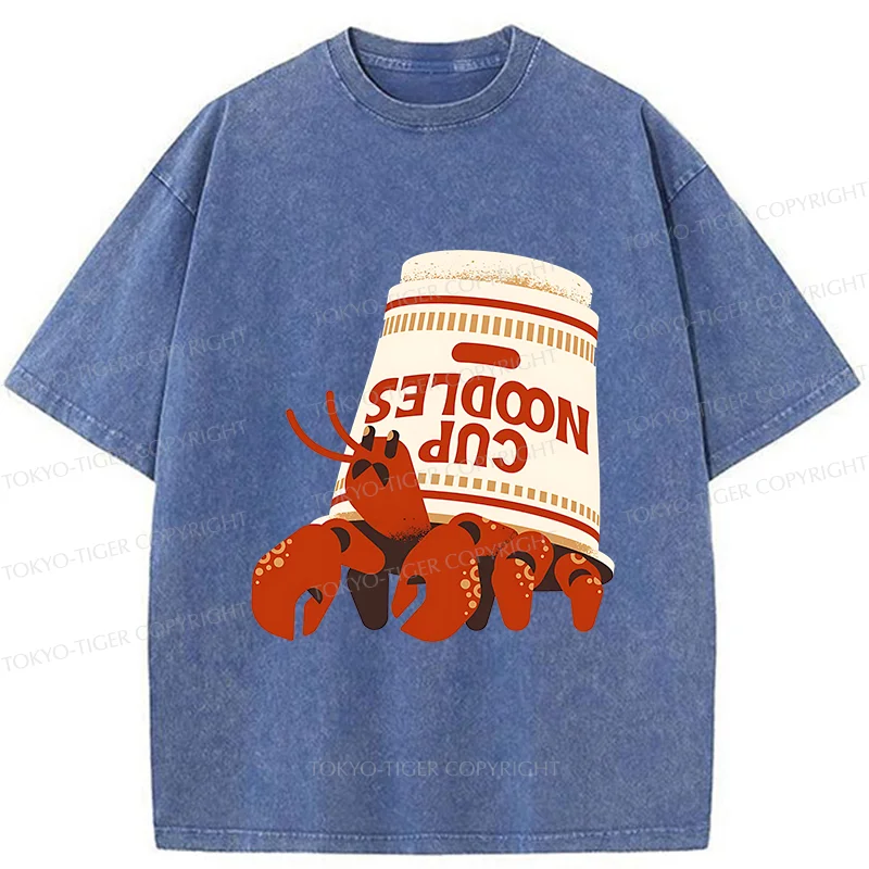 Tokyo-Tiger Ramen Hermit Crab Washed T-Shirt