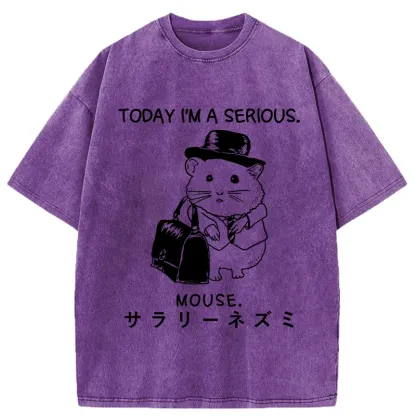 Tokyo-Tiger Today I'm A Serious Washed T-Shirt