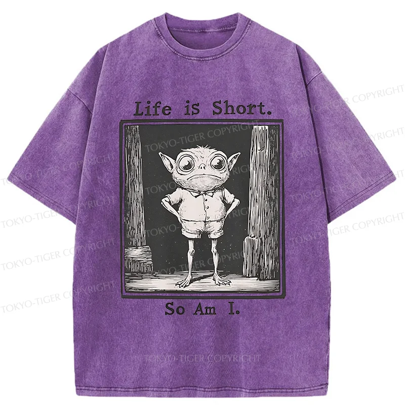 Tokyo-Tiger Short Life Of A Goblin Washed T-Shirt