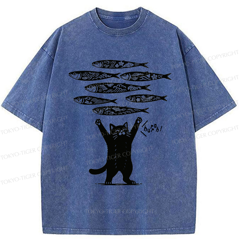 Tokyo-Tiger The Lucky Cat Washed T-Shirt