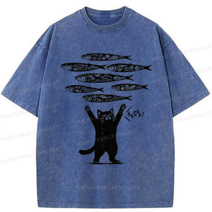 Tokyo-Tiger The Lucky Cat Washed T-Shirt