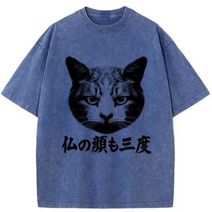 Tokyo-Tiger Cat Hits After Three Messes Washed T-Shirt