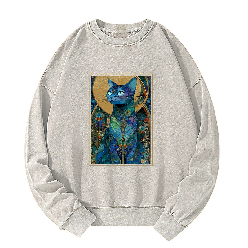 Tokyo-Tiger The Cat’s Plan To Rule Them All Washed Sweatshirt